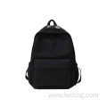 Simple Style Air Cushion Straps Ladies Backpack Custom Print Nylon School Bag